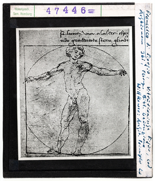 Vorschaubild Francesco di Giorgio Martini:  Vitruvianische Figur 